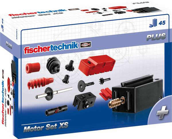 fischertechnik 505281 PLUS Motor Set XS Mechanik, Elektronik Experimentierkasten ab 7 Jahre