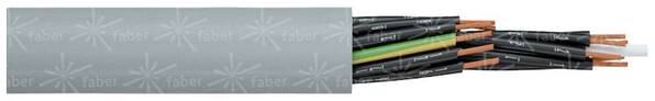 Faber Kabel H05VV5-F Steuerleitung 5 G 1.5 mm² Grau 031527 Meterware