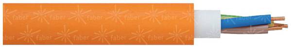 Faber Kabel 010951 Mantelleitung NHXH-J 3 G 1.5 mm² Orange Meterware