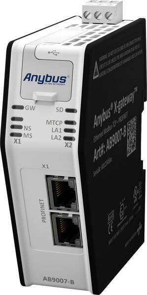 Anybus AB9007 Modbus-TCP Master/Profinet Gateway USB, RJ-45, Ethernet 24 V/DC 1 St.