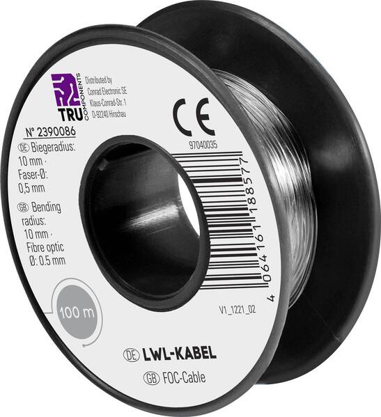 TRU COMPONENTS TC-9560344 POF-Kabel Polymer Simplex 100 m