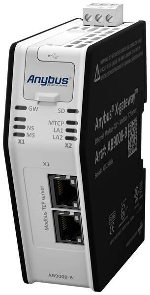 Anybus AB9008 Schnittstellen-Wandler Gateway, Modbus-TCP, USB 24 V/DC 1 St.