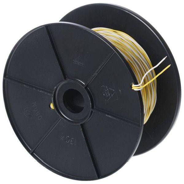 YV 2x0,6 weiss/gelb Schaltdraht 100 m