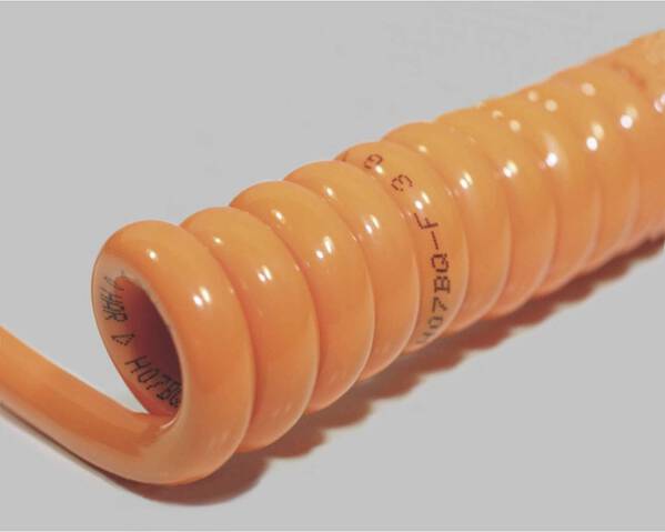 BKL Electronic 1506132 Spiralkabel H07BQ-F 1200 mm / 4800 mm 5 G 2.50 mm² Orange 1 St.