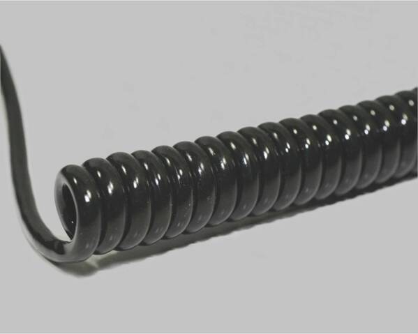 BKL Electronic 1506321 Spiralkabel Li12YD11Y 400 mm / 1600 mm 4 x 0.25 mm² Schwarz 1 St.