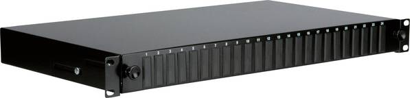Value VALUE 19"-Spleißbox leer 1 HE, 24x SC DX / LC 4-fach, ausziehbar LWL-Spleißbox LC Unbestückt