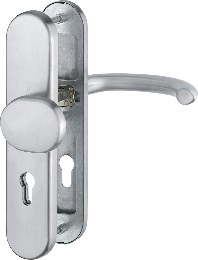 HOPPE® Schutz-Wechselgarnitur mit Langschild Marseille E86G/3331/3310/1138Z, 8/72 mm, Edelstahl, 3663766