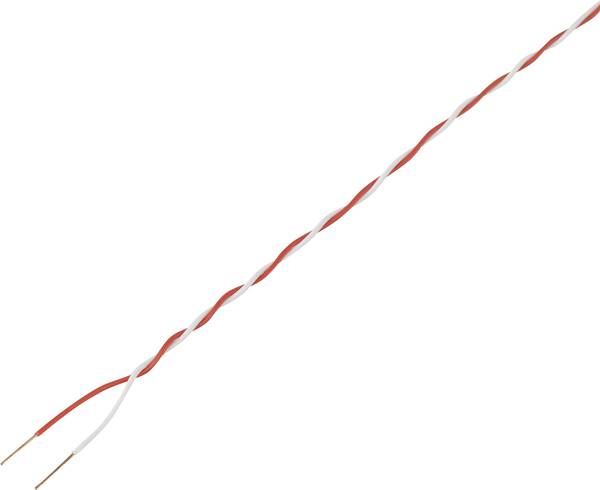 TRU COMPONENTS 1567408 Schaltdraht 2 x 0.28 mm² Rot, Weiß 20 m