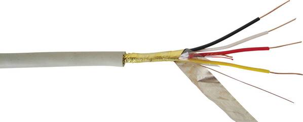 VOKA Kabelwerk 100817-00-1 Telefonkabel J-Y(ST)Y 4 x 2 x 0.6 mm Kieselgrau (RAL 7032) Meterware