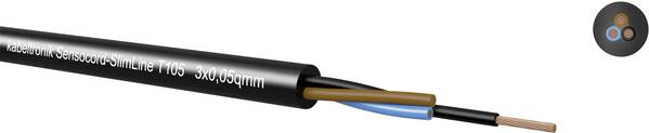 Kabeltronik 2430405T9-1 Sensorleitung Sensocord® 4 x 0.05 mm² Schwarz Meterware