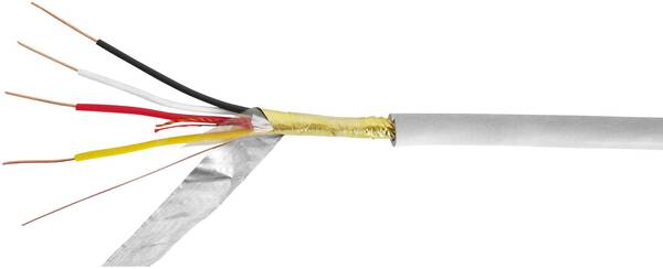 VOKA Kabelwerk JYSTY2X2X08 Telefonkabel J-Y(ST)Y 2 x 2 x 0.8 mm Kieselgrau (RAL 7032) 100 m