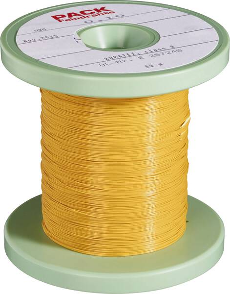 Pack Litz Wire Kupferlackdraht Außen-Durchmesser (inkl. Isolierlack)=1.20 mm Außen-Durchmesser (ohne Isolierlack): 1 mm