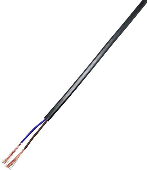 TRU COMPONENTS 93030c520 Anschlussleitung 2 x 1 mm² Schwarz 20 m