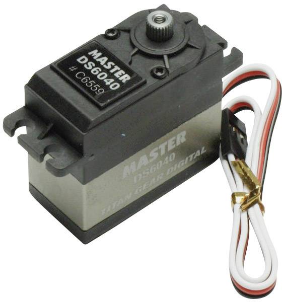 Master Modellbau Standard-Servo DS6040 TG Digital-Servo Getriebe-Material: Titanium Stecksystem: Uni (Graupner / JR / Fu