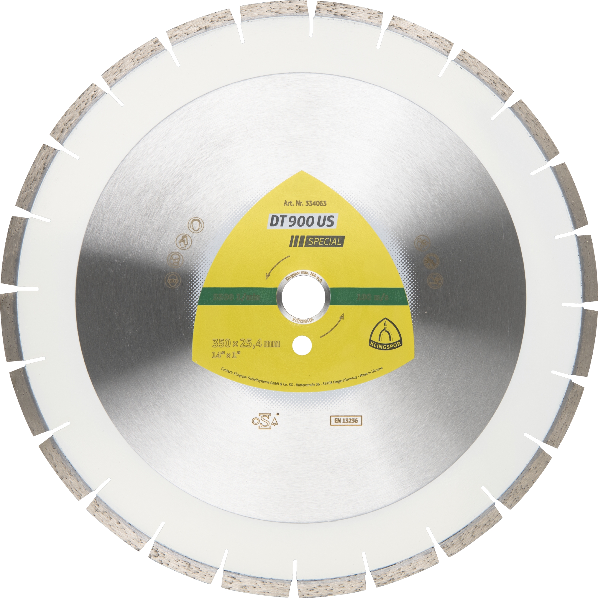 KLINGSPOR Diamanttrennscheibe DT 900 US Special,