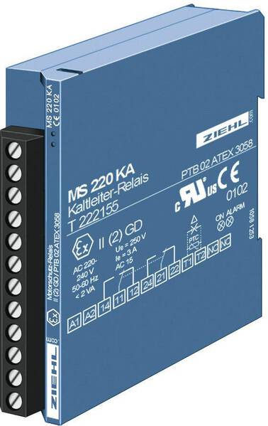 Ziehl MS 220 KA Auslösegerät Anzahl Relais-Ausgänge: 1