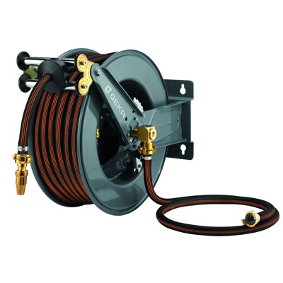 GEKA® plus - PA30GSK Automatischer Schlauchaufroller mit 25 Meter 3/4″-Schlauch