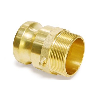 Kamlok Kupplung, Vaterteil Typ F Außengewinde, Messing, BD 16 bar, DN 3/4"