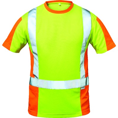 elysee® - Warnschutz-T-Shirt UTRECHT, warn-gelb/warn-orange, Größe XXL
