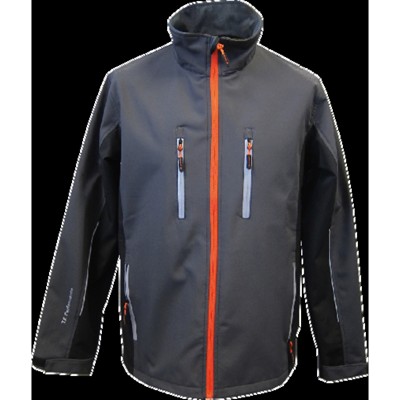 terratrendJOB® - Softshelljacke 61270, dunkelgrau/schwarz, Größe XL