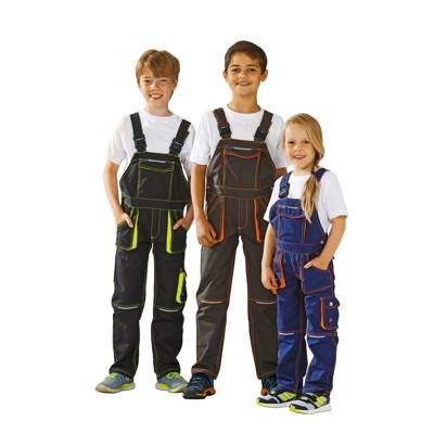 Planam - Latzhose marine/orange, Größe 110/116