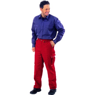 Planam - Bundhose 2127 rot/rot, Größe 102