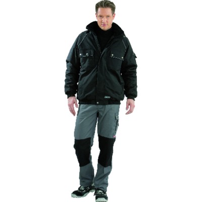 Planam - Winterjacke 2184 schwarz/schwarz, Größe 3XL