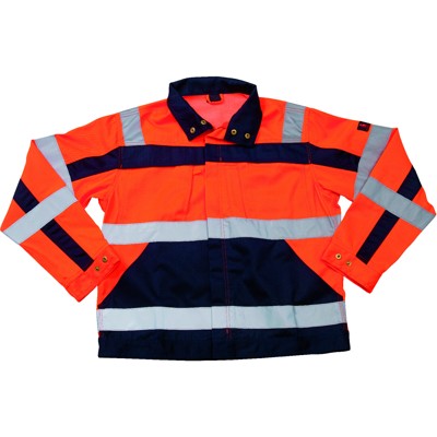 MASCOT® - Warnschutzjacke Cameta 07109-860, warnorange/marineblau, Größe L