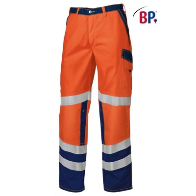 BP® - Warnschutzhose 2010 845 warnorange/dunkelblau, Größe 54L