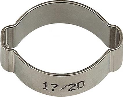 RIEGLER Schlauchklemme 2-Ohr VA 1.4301 (W4) Spannber.14-17mm 50St./Beutel RIEGLER