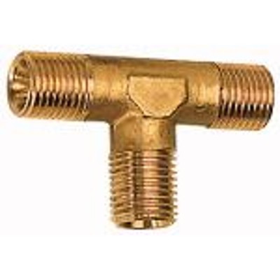 RIEGLER® - T-Verteiler Messing blank 3x AG R1/2" Länge 62mm / 31mm SW21