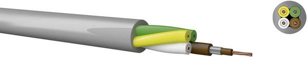 Kabeltronik LiY Steuerleitung 4 x 0.25 mm² Grau 140402500-1 Meterware