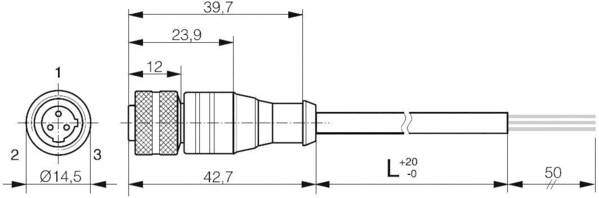 Contrinex 623 000 937 Anschlusskabel S13-3FUG-020 1 St.