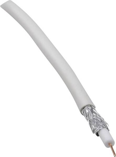BKL Electronic 0806001/50 Koaxialkabel Außen-Durchmesser: 6.60 mm 75 Ω 90 dB Weiß 50 m