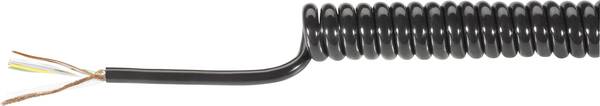 Baude 71436U Spiralkabel 100 mm / 400 mm 7 x 0.14 mm² Schwarz 1 St.