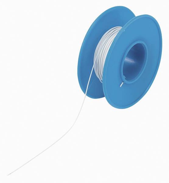 TRU COMPONENTS 1566873 Wickeldraht Wire Wrap 1 x 0.01 mm² Weiß 15 m