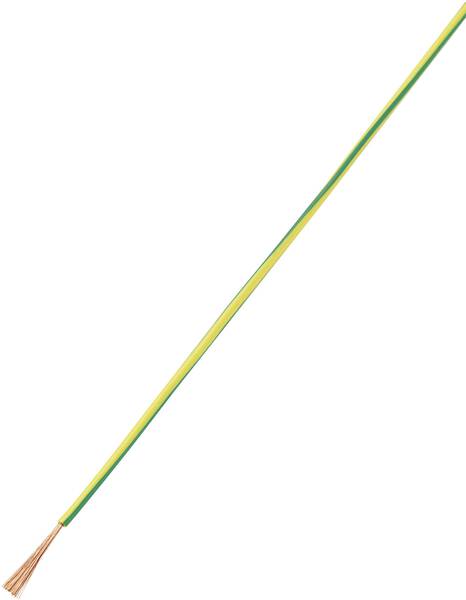 TRU COMPONENTS 1571384 Litze LiY 1 x 0.50 mm² Grün, Gelb 10 m