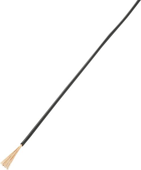 TRU COMPONENTS 1570948 Litze LiY 1 x 0.22 mm² Schwarz 100 m