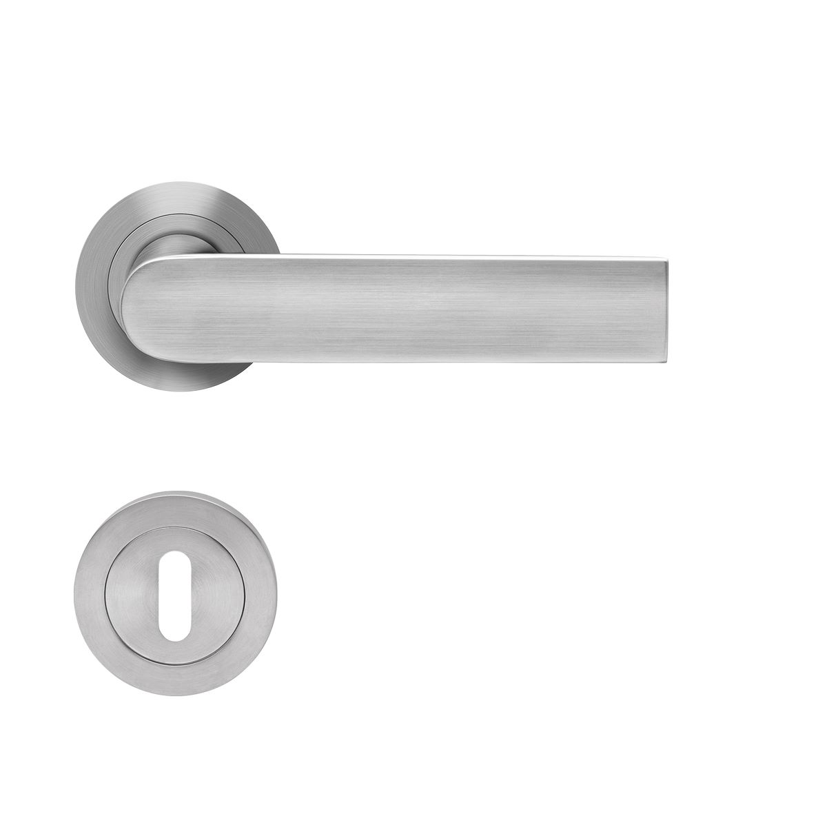KARCHER DESIGN Drückergarnitur ER51 BB0 71 - London, Buntbart, Edelstahl