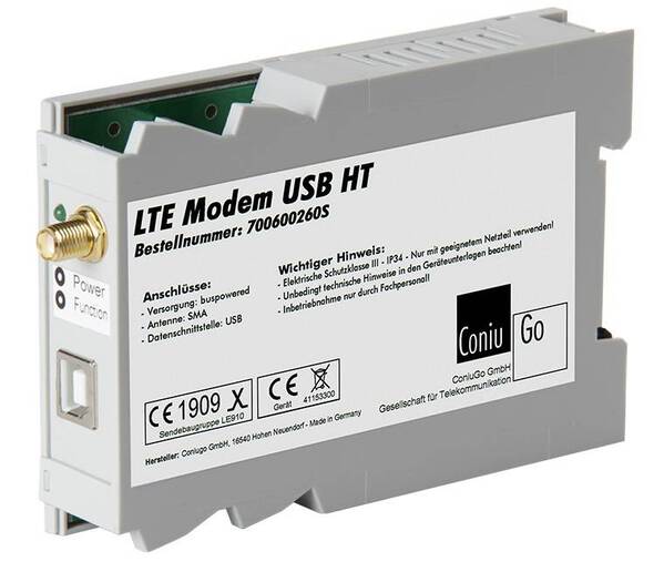 ConiuGo 700600260S LTE Modem 9 V/DC, 12 V/DC, 24 V/DC, 35 V/DC
