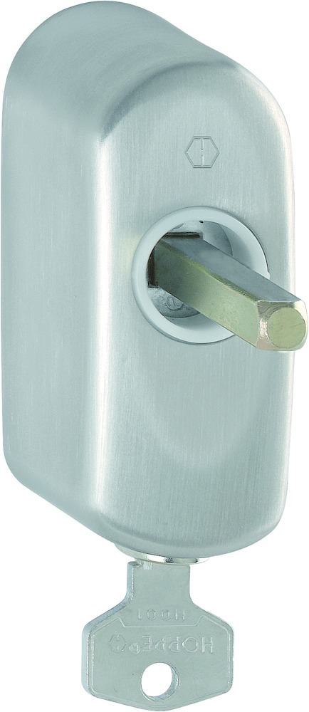 HOPPE® Fenstergriffrosette abschliessbar EUS950S 100NM TBT4, Edelstahl, 11636270