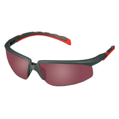 3M™ - Solus™ 2000 Schutzbrille, S2024AS-RED, grau/rote Bügel, rot verspiegelte Antikratz-Scheibe, 20 pro Packung