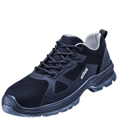 atlas® - Halbschuh BS 60 O2 Weite 10, schwarz/grau 82200, Größe 43