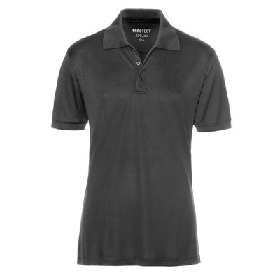 4Protect® - UV-Schutz-Poloshirt MADISON, grau, Größe 4XL
