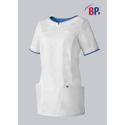BP® - Schlupfkasack für Damen, weiß/azurblau, Größe 3XLn