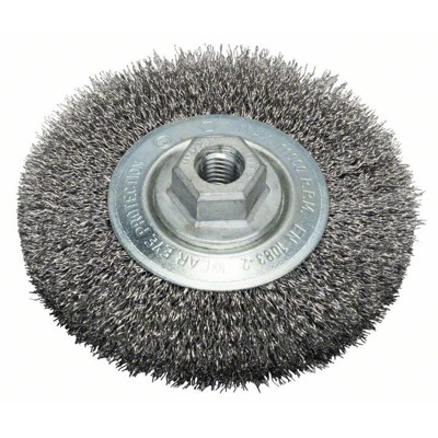 Bosch - Scheibenbürste, Stahl, gewellter Draht, 115mm, 0,3mm, 11000 U/min, M 14