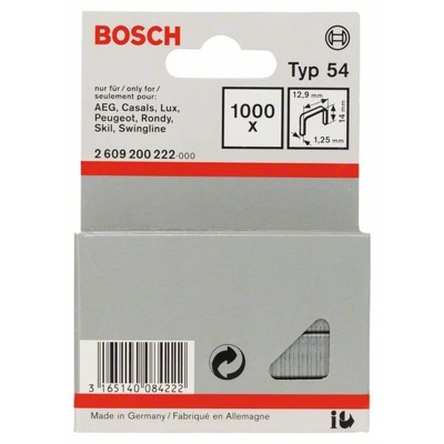 Bosch - Flachdrahtklammer Typ 54 12,9x1,25x14mm (2609200222)