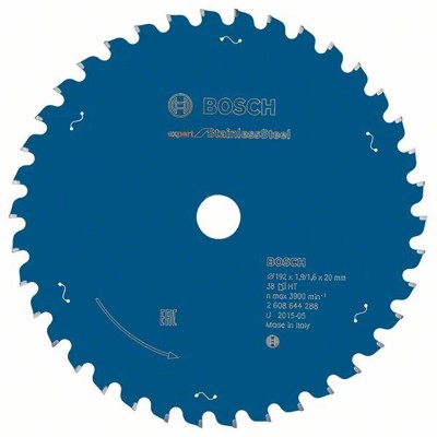 Bosch - Kreissägeblatt Expert for Stainless Steel ø192 x 20 x 1,9 x 38 Zähne