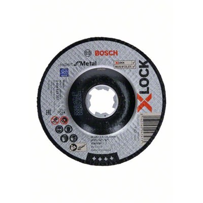 Bosch - X-LOCK Expert for Metal 125 x 2,5 x 22,23 Trennscheibe gekröpft (2608619257)