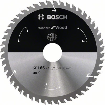 Bosch - Sägeblatt Standard for Wood für Akku-Handkreissäge 165 x 1,5/1 x 30, 48 Z
